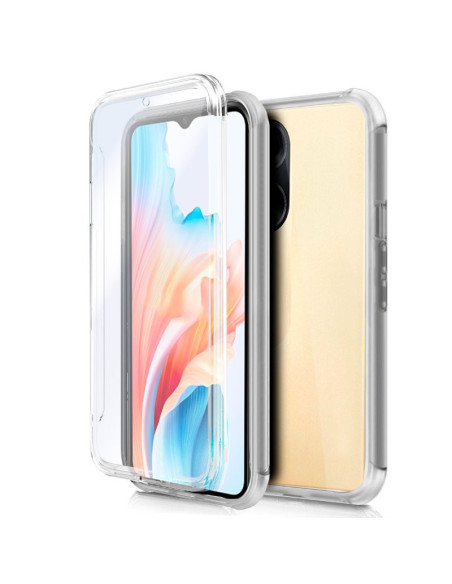 Funda gel TPU 3D Oppo A18 y A38 transparente (Frontal + trasera)