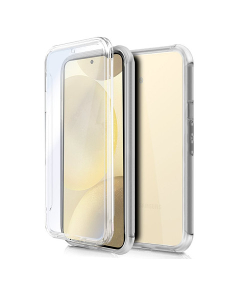 Funda gel TPU 3D Samsung S926 Galaxy S24 Plus transparente (Frontal + trasera)