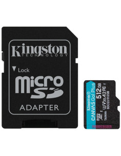 Tarjeta memoria microSD con adaptador 512 GB Kingston Canvas Go Plus (Clase 10) 2