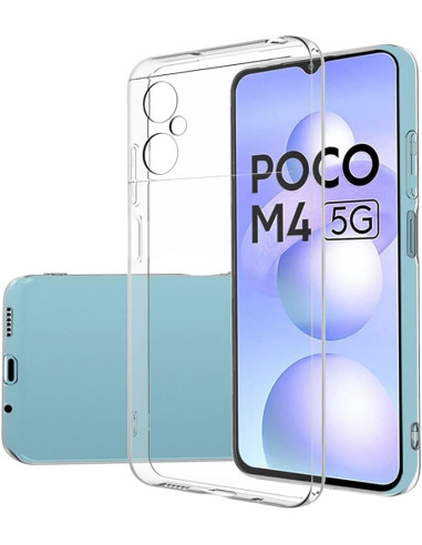 Funda original gel TPU Xiaomi Poco M4 5G transparente