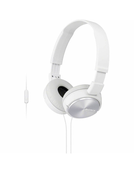 Auriculares manos libres cascos estéreo Jack 3,5 mm Sony MDR-ZX310 blancos