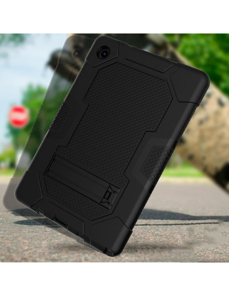 Carcasa soporte Samsung Galaxy Tab A8 X200 / X205 reforzada negra 10,5 pulgadas