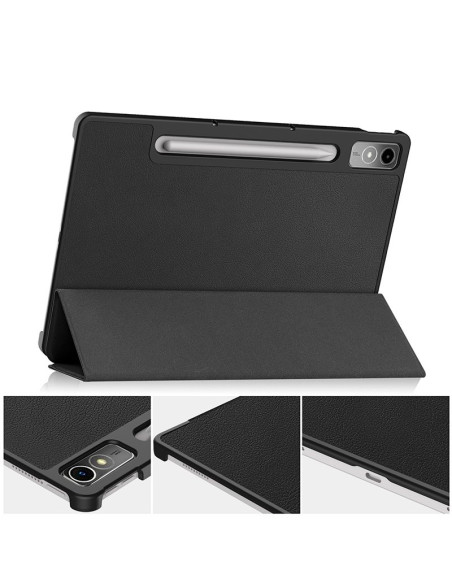 Funda soporte Lenovo Tab P12 12.7 Pulg polipiel negra