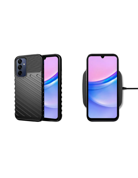 Carcasa TPU reforzada Samsung A155 Galaxy A15 / A15 5G armadura negra
