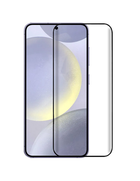 Protector pantalla vidrio templado Samsung S921 Galaxy S24 / S25 negro (Pegado total 3D)
