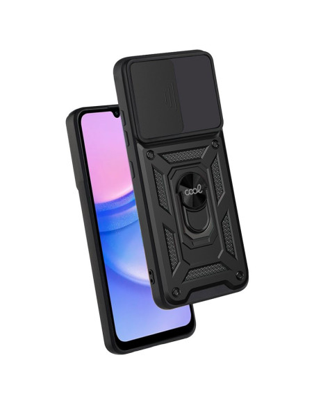 Carcasa TPU reforzada Samsung A155 Galaxy A15 / A15 5G anilla negra