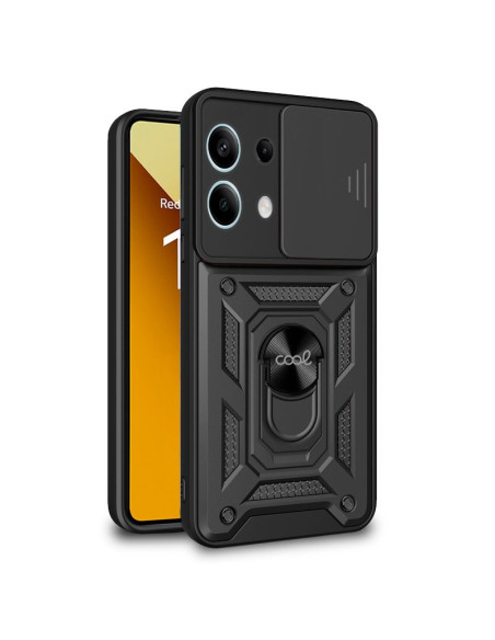 Carcasa TPU reforzada Xiaomi Redmi Note 13 5G anilla negra