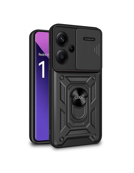 Carcasa TPU reforzada Xiaomi Redmi Note 13 Pro Plus 5G anilla negra