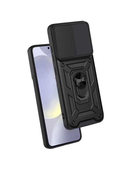 Carcasa TPU reforzada Samsung S921 Galaxy S24 anilla negra