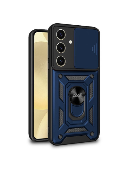 Carcasa TPU reforzada Samsung S926 Galaxy S24 Plus anilla azul