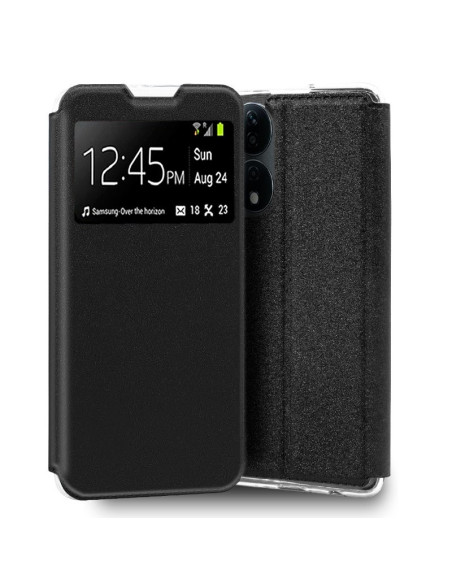 Funda libro soporte TPU Huawei Honor X7B negra