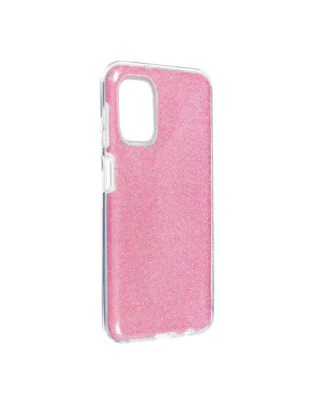 Carcasa TPU Samsung A155 Galaxy A15 / A15 5G purpurina rosa