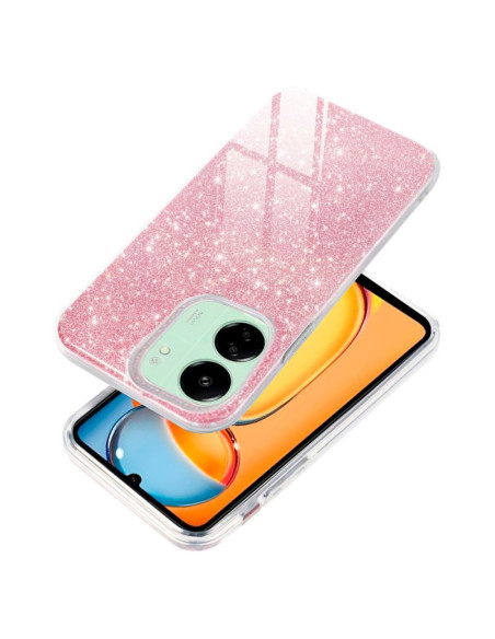 Carcasa TPU Xiaomi Redmi 13C / Poco C65 purpurina rosa