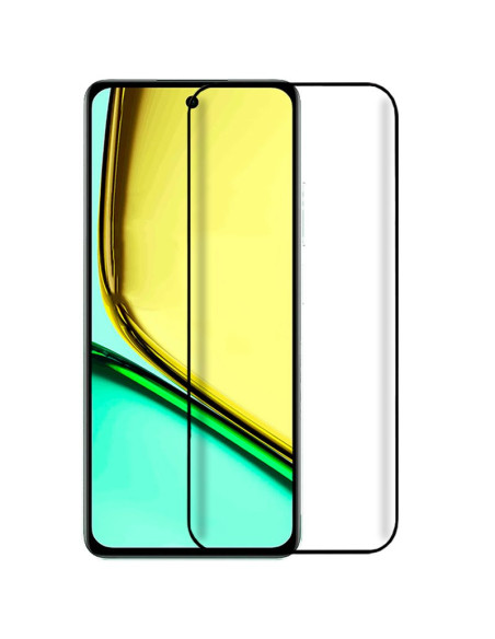 Protector pantalla vidrio templado Realme C67 negro (Pegado total 3D)