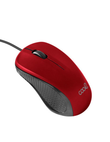 Ratón cableado USB Cool Rojo