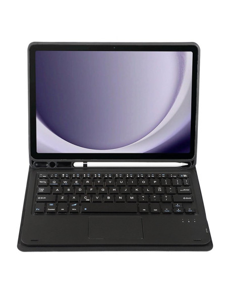 Funda polipiel Samsung Galaxy Tab A9 Plus X210 teclado Bluetooth negra 11 pulgadas