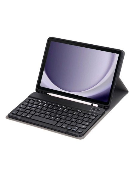 Funda polipiel Samsung Galaxy Tab A9 Plus X210 teclado Bluetooth negra 11 pulgadas