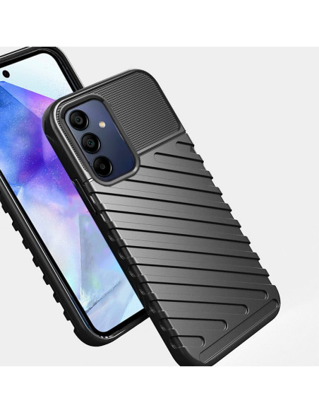 Carcasa TPU reforzada Samsung A556 Galaxy A55 5G armadura negra