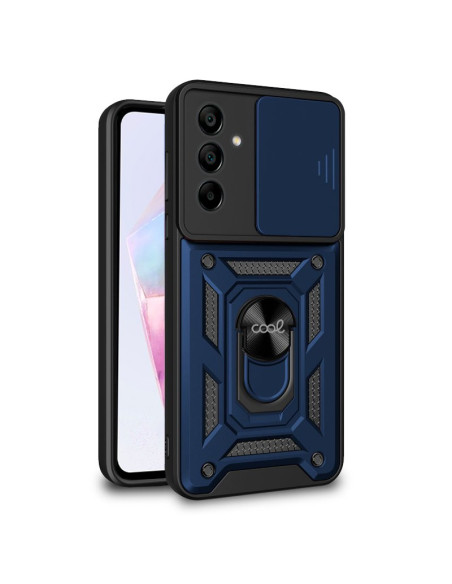 Carcasa reforzada cama TPU Samsung A356 Galaxy A35 5G anilla azul marino