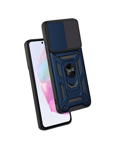 Carcasa reforzada cama TPU Samsung A356 Galaxy A35 5G anilla azul marino