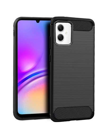 Carcasa TPU antihuellas Samsung A055 Galaxy A05 carbón negra