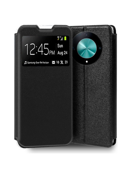 Funda libro soporte TPU Honor Magic 6 Lite 5G negra