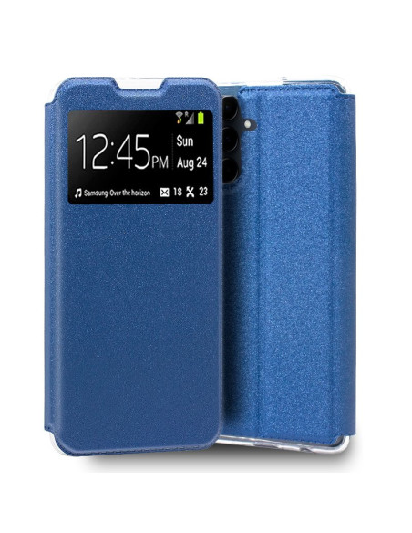 Funda libro soporte TPU Samsung A556 Galaxy A55 5G azul