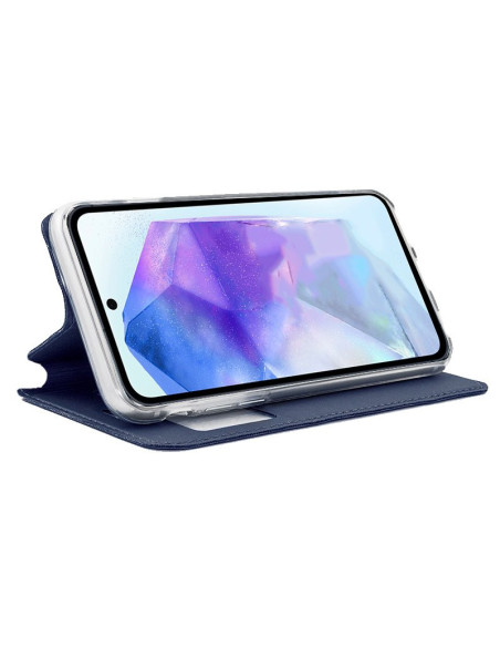 Funda libro soporte TPU Samsung A556 Galaxy A55 5G azul