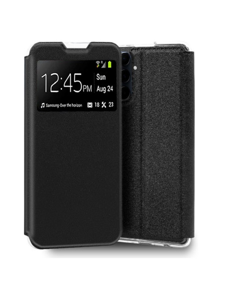 Funda libro soporte TPU Samsung A556 Galaxy A55 5G negra