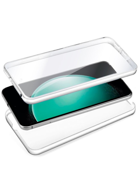 Funda gel TPU 3D Samsung S711 Galaxy S23 FE transparente (Frontal + trasera)