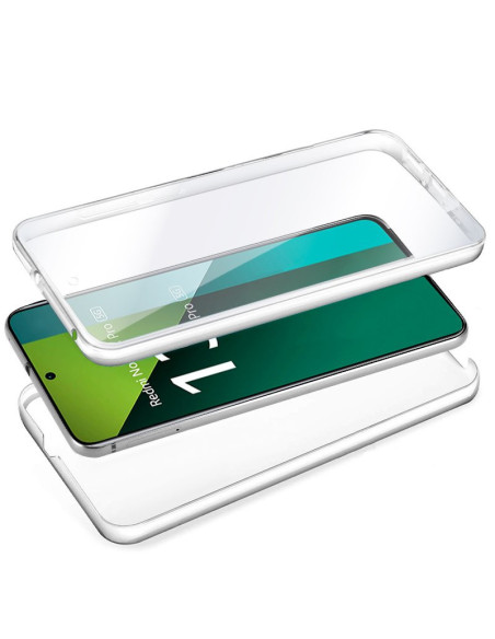 Funda gel TPU 3D Xiaomi Redmi Note 13 Pro 5G transparente (Frontal + trasera)