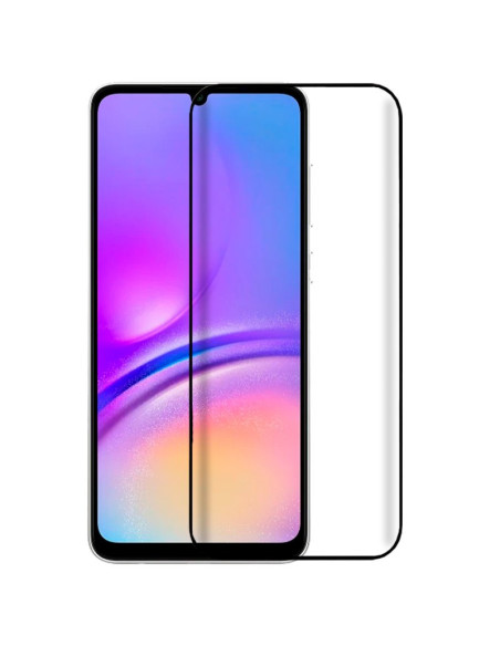 Protector pantalla vidrio templado Samsung A055 Galaxy A05 negro (Pegado total 3D)