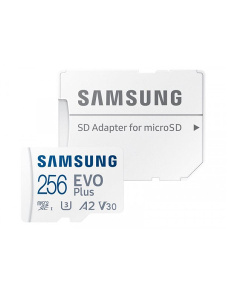 Tarjeta memoria microSD XC Samsung Evo Plus 256 GB clase 10 130MB/s con adaptador