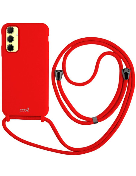 Carcasa TPU roja Samsung A356 Galaxy A35 5G cordón roja