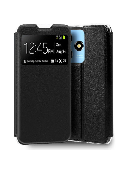 Funda libro soporte TPU ZTE Blade A73 negra