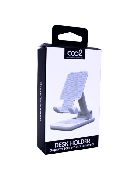 Soporte de sobremesa universal para smartphone COOL blanco