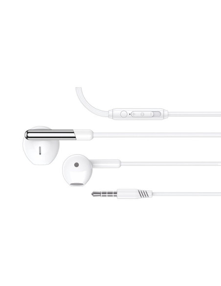 Auriculares estéreo jack 3,5 mm COOL Care con micrófono blancos