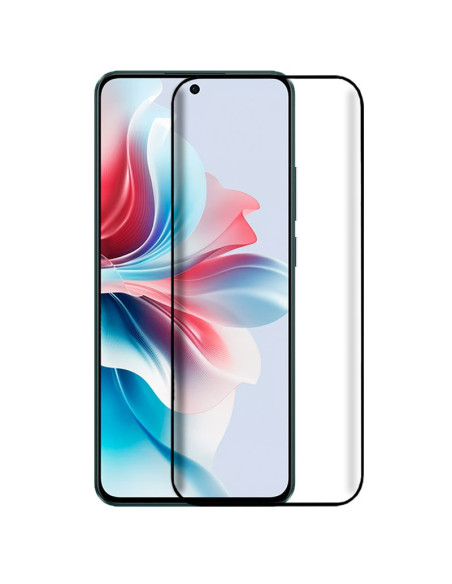 Protector pantalla vidrio templado Oppo Reno 11F 5G negro (Pegado total 3D)