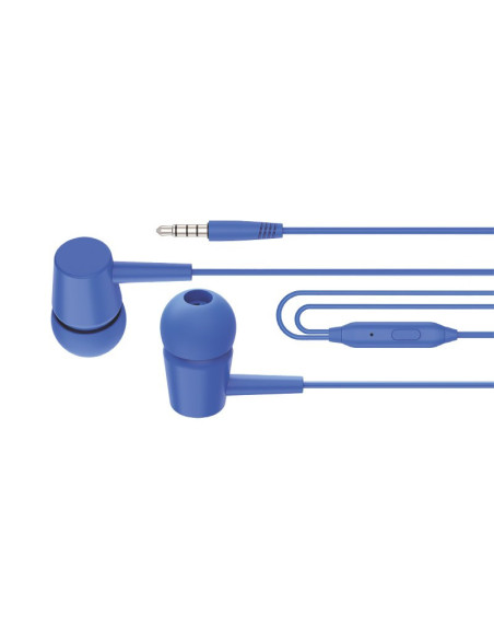 Auriculares estéreo jack 3,5 mm COOL Bear con micrófono azules