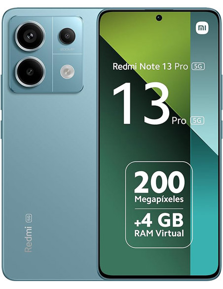 Xiaomi Redmi Note 13 pro 6,67" 512 GB / 12 GB RAM / 5G / verde azulado