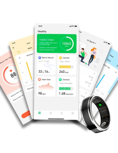 Smart Ring COOL Health + Base...