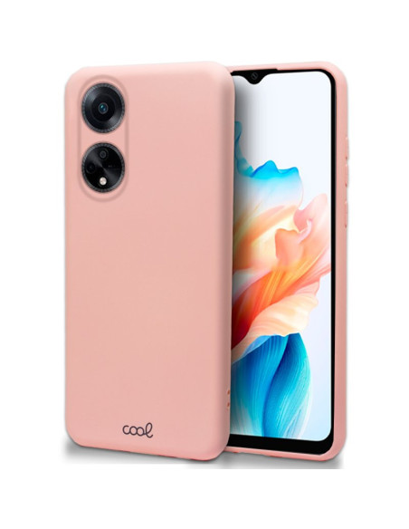 Carcasa TPU cama tela Oppo A18 / A38 rosa
