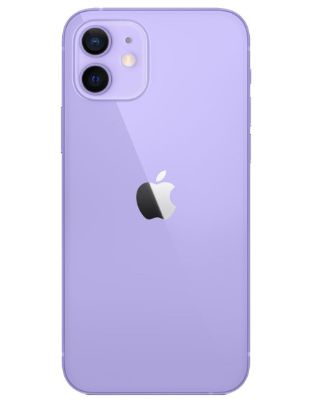 Apple iPhone 12 6,1" 128GB morado renovado grado A+ (Púrpura)