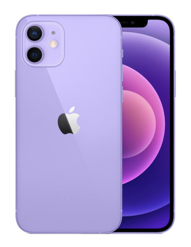Apple iPhone 12 6,1" 128GB morado renovado grado A+ (Púrpura)