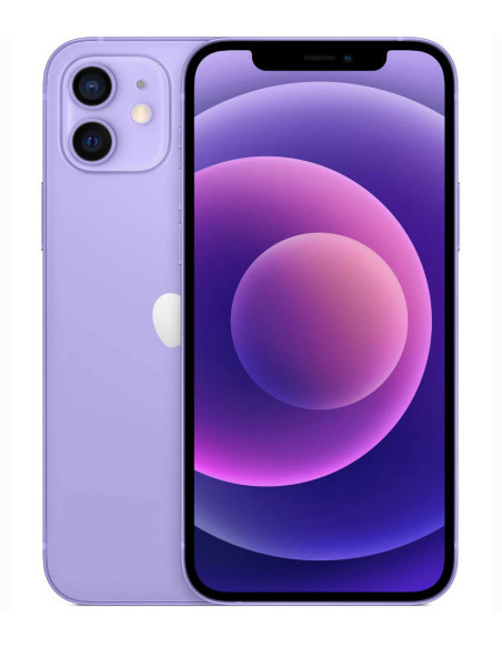 Apple iPhone 12 6,1" 128GB morado renovado grado A+ (Púrpura)