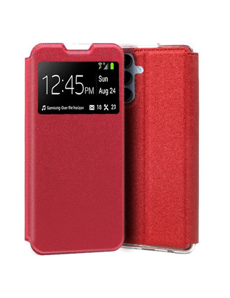 Funda libro soporte TPU Samsung A145 Galaxy A14 / A14 5G roja
