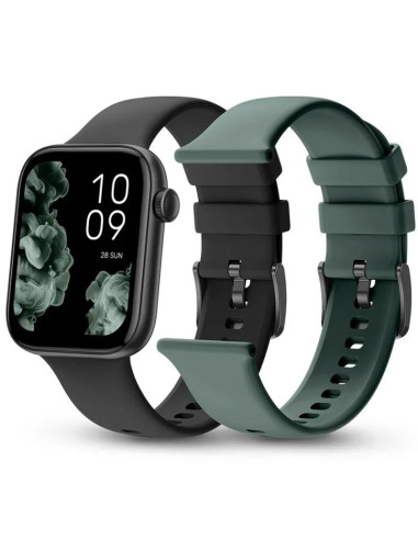 Smartwatch SPC Smartee Duo 2 1,78" multideporte negro y verde oscuro