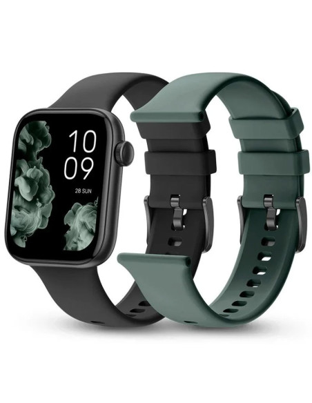 Smartwatch SPC Smartee Duo 2 1,78" multideporte negro y verde oscuro