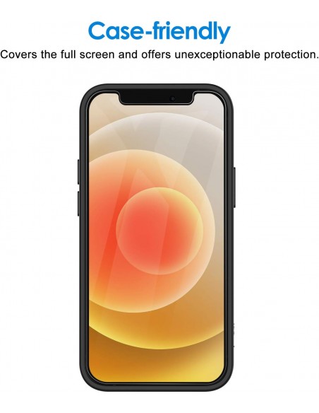 Protector pantalla vidrio templado privacidad iPhone 15 Pro Max negro (Pegado total 3D)