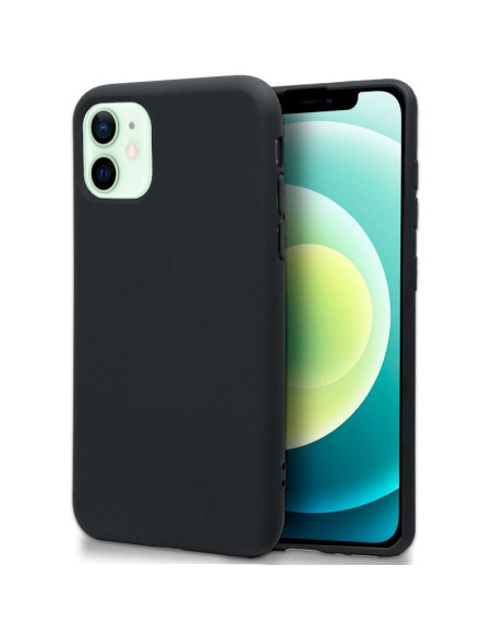 Carcasa TPU cama tela iPhone 12 / 12 Pro negra